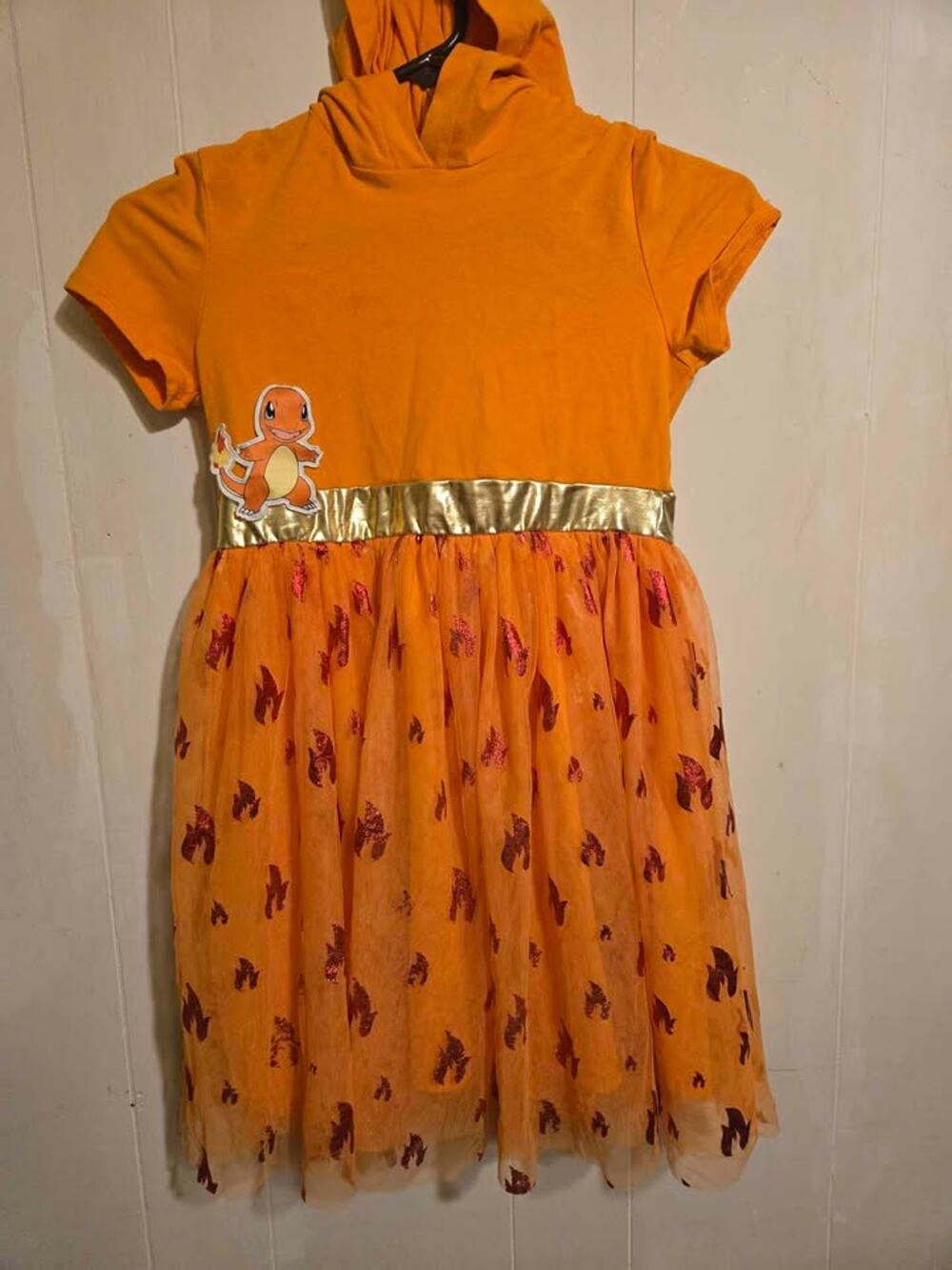 Pokémon Charmander Hooded Tutu Dress size 10/12